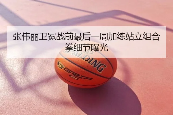 张伟丽卫冕战前最后一周加练站立组合拳细节曝光